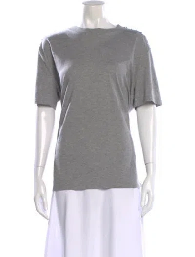 Pre-owned Valentino Crew Neck Short Sleeve T-shirt W/ Tags In Gray