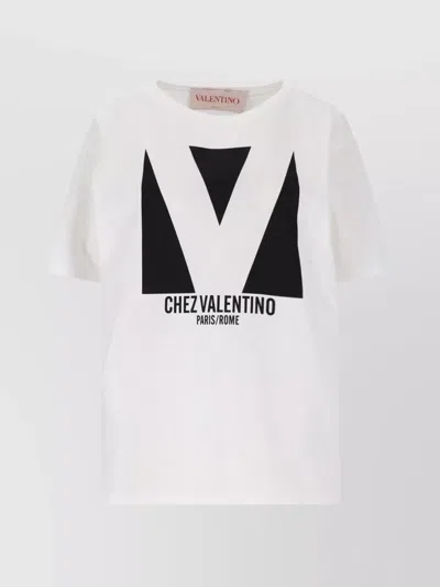VALENTINO CREW NECK SHORT SLEEVES TOP