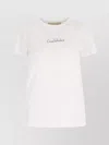 Valentino Cotton Crew Neck T-shirt With Short Sleeves In White