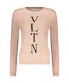 Valentino Garavani Woman Sweater Blush Size 8 Virgin Wool
