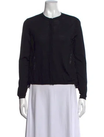 Pre-owned Valentino Crew Neck Sweater In Black