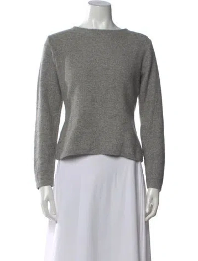 Pre-owned Valentino Crew Neck Sweater In Gray