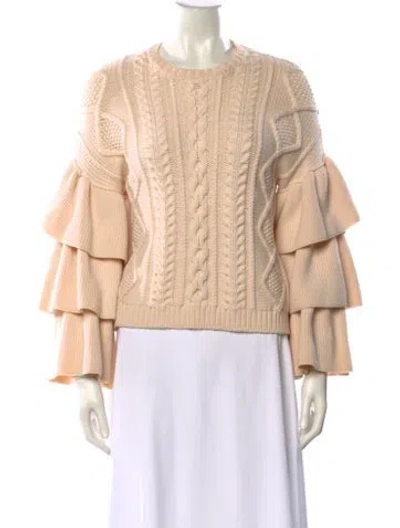 Pre-owned Valentino Crew Neck Sweater In Neutral