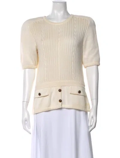 Pre-owned Valentino Crew Neck Sweater In Neutral