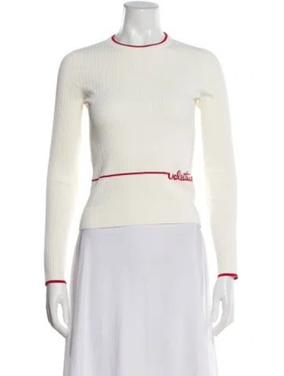 Pre-owned Valentino Crew Neck Sweater In Neutral
