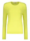 Valentino Crew-neck Sweater In Yellow