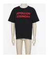 Valentino Cotton T-shirt Wuth Apollon Dyonisos Graphic Print In Black