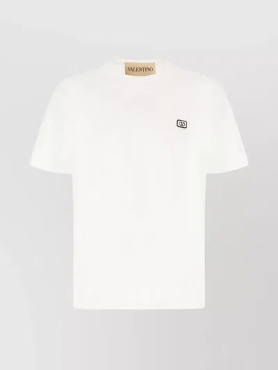 Valentino Crew Neck T-shirt Short Sleeves In White