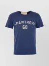 Valentino Crew Neck Graphic And Text Design In Blue