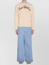 Valentino Beige Embroidered Wool Sweater