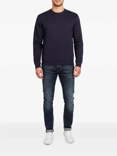 Pre-owned Valentino Crew-neck Long-sleeve Sweater In Blue