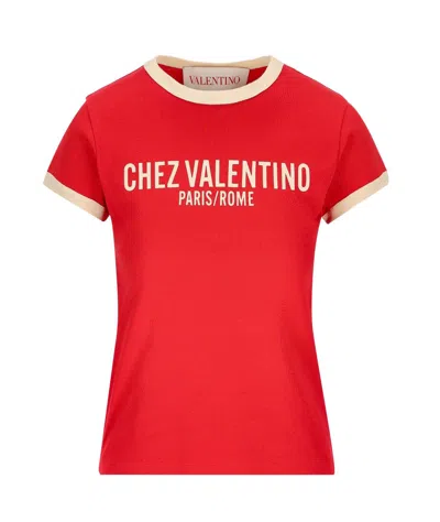 VALENTINO CREWNECK SHORT-SLEEVED T-SHIRT