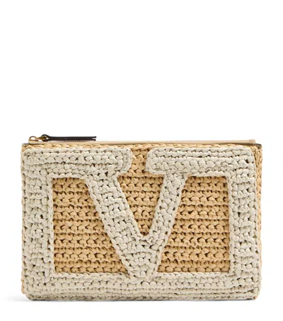 Valentino Garavani Crochet Vlogo Viva Superstar Pouch