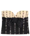 Valentino Plusdepois Print Chiffon Top With Handmade Draping And Bow Detail In Multicolor