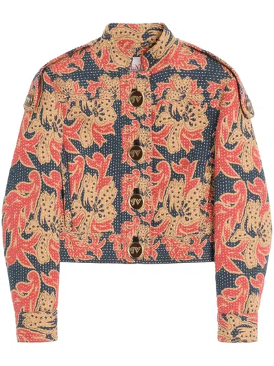 VALENTINO APRES L'HIVER JACQUARD CABAN JACKET