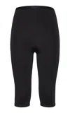 Valentino Cropped Technical Jersey Leggings In Black