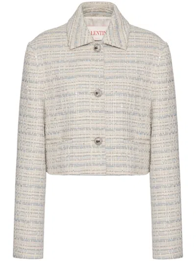 VALENTINO CROPPED TWEED JACKET