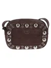 Valentino Cross Body Bag Nellcote Frame Suede A./pall.multi Studs-logo