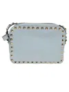 Valentino Cross Body Bag Rockstud In Blu Porcellana