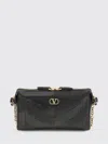 Valentino Garavani Panthea Small Shoulder In Nappa Leather With Chevron Pattern Bags In Black