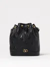 Valentino Women's Quiltie 67 Leather Bucket Bag In Black