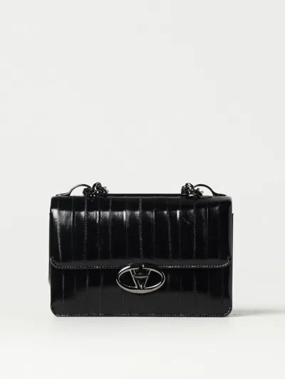Valentino Garavani Vlogo Locker Shoulder Bag In Black