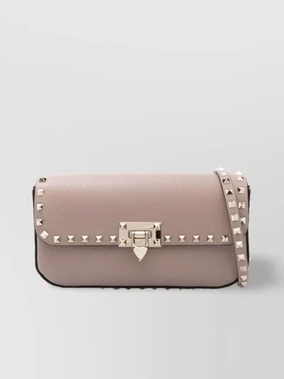 VALENTINO GARAVANI CROSSBODY ROCKSTUD BAG PEBBLED TEXTURE