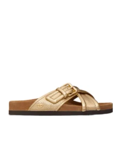 VALENTINO GARAVANI VALENTINO CROSSOVER-STRAP OPEN TOE SLIDES