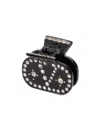 Valentino Crystal Decorative Hair Accessories In Black
