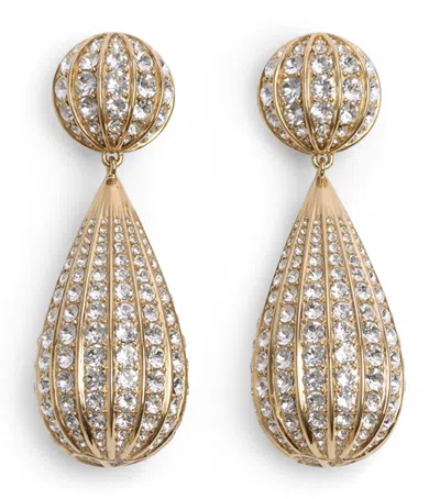 VALENTINO GARAVANI CRYSTAL-EMBELLISHED CLIP-ON EARRINGS