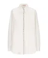 Valentino Women's Ice Silk Shirt In White