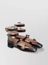 Valentino Garavani Woman Ballet Flats Black Size 8 Leather In Multi