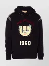 Valentino Crystal-embellished Hooded Sweater With Embroidered Logo In Black