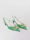 Valentino 45mm Crystal-embellishment Slingback Pumps