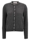 Valentino Embellished Crewneck Cardigan