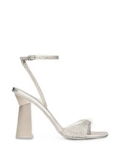 Valentino Garavani Crystal-embellished Rockstud-heel Sandals In Multi