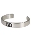 Valentino Vlogo Signature Cuff Bracelet In N Palladium Nero