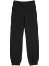 Valentino Chenille Jogging Trousers With Chez Patch In Black
