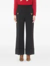 Valentino Cuffed Trousers In Black