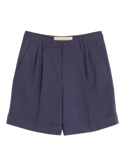 VALENTINO CUFFED WOOL BERMUDA SHORTS