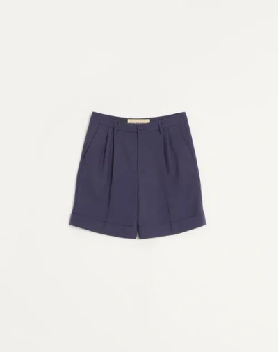 VALENTINO VALENTINO CUFFED WOOL GABARDINE BERMUDA SHORTS