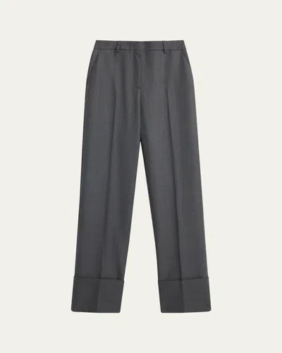 VALENTINO CUFFED WOOL TROUSERS