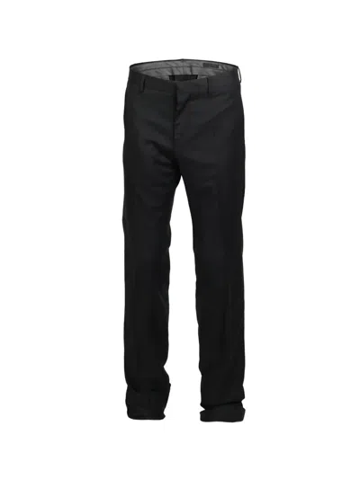 Valentino Cuffed-hem Trousers In Black