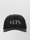 Valentino Curved Visor Nylon Baseball Cap In Black
