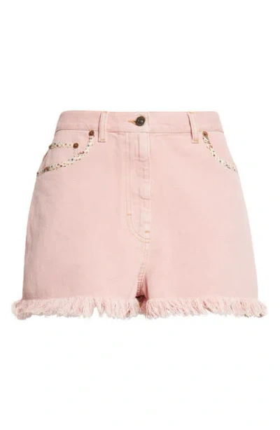 VALENTINO VALENTINO CUTOFF DENIM SHORTS