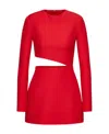 Valentino Cutout Mini Dress In Red