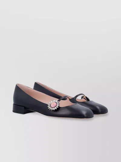 Valentino Garavani Daisy Jewel Mary-jane Lace-up Shoes