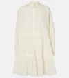 Valentino Daisy Sangallo Cotton Shirt Dress In Neutral