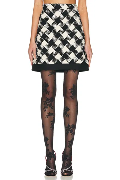 Valentino Cotton And Wool-blend Tweed Miniskirt In Multi