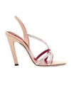 Valentino Dans Le Foyer Satin Sandal With Crystals 105mm In Neutral